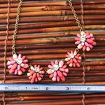 J.Crew Pink & Rhinestone Flower Necklace Photo 7
