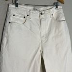 Abercrombie & Fitch The 90s Straight Ultra High Rise Jean Size 32/14 White Cream Photo 4