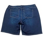 Lane Bryant  mid rise essential stretch bermuda shorts dark wash Photo 1