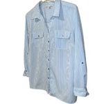Notations  Classic Blue and White striped Women's blouse Photo 3