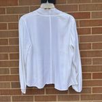 Eileen Fisher  White Drape Open Front Cardigan Size Small Photo 3