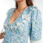 RIXO Anya Pastel Floral Dress Blue Size XS Photo 4