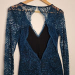 Lovers + Friends EveLace Long Sleeve Teal Romper size S Photo 4