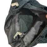 The Sak  Medium Crochet Handbag Black Double Handle Bag with Coin Purse & Mirror Photo 10