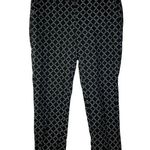 Amanda & Chelsea Black & White Geometric Square Printed Straight Leg Pants 8 Photo 0