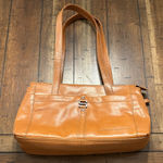 Spikes & Sparrow Tan Leather Shoulder Tote Bag Zipper Top Brown Photo 0