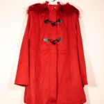 Jessica London NWOT  Outwear Red Trenchcoat Size 12W Photo 5