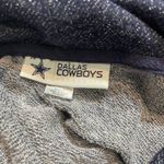 Dallas Cowboys woman’s blue silver metallic hoodie sweatshirt size large Photo 3