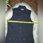 Etcetera  Black four pocket snap button  Sleeveless business vest Jacket  Sz 6 Photo 4
