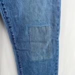 joe's jeans Joes 30x33 Taylor Hill Blue Medium Wash High Rise Straight Patch Lace Jeans Photo 8