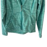 The North Face Women's Size Small P Green Fleece Hooded Zip Sweater Photo 2