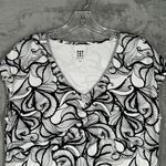 Title Nine Dress Womens Medium Black White Floral Amelia Dress Hiking Athleisure Photo 3