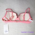 New! Peony Free People Panel‎ Balconette Bikini Top, women size L Pink Size L Photo 5