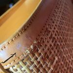 Tommy Bahama Brand New Without Tags (NWOT)
 Rattan and Leather
Shoulder Tote Bag. Photo 6