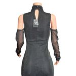 NBD Cecelia Metallic Mesh Gown, Black, Small Photo 11