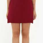 Rumored Kerrigan Mini Skirt Merlot‎ Red Size 8 Photo 0