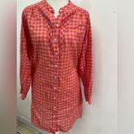 XiRENA Red Plaid Long Sleeve Dress boho Pink Photo 3