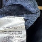 Loft NWT  Open Front Cardigan Womens M Navy Blue Striped 100% Cotton Coastal Photo 7