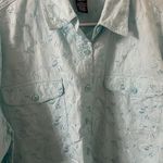 Denim & Co All Over Embroidered Button Up Top Medium Photo 2