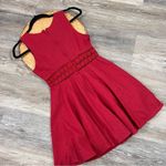 Free People fussia pink fit and flare skater dress daisy crochet women’s 0 Photo 2