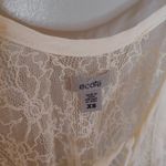 Ecote  Size Extra Small XS Cream Ivory Lace See Through Blouse Urban Outfitters Photo 2