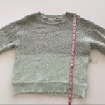 Free People Autumn Sky Olive Ombré Fuzzy Knit Pullover Sweater Medium Photo 6
