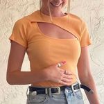 Blue Blush Orange Bodysuit Photo 1