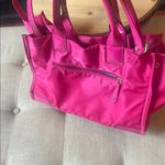 Tory Burch Hot Pink Ella Nylon Leather Trimmed Tote Carrier Bag Photo 6