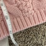 52Seven Oversized Baby Pink Cable Knit Sweater Size Medium Photo 7