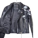 BLANK NYC NWT Secret Keeper Faux Leather Embroidered Painted Jacket in Black Photo 35