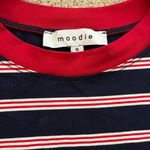 moodie Roza Crewneck Sleeveless T Shirt Dress Blue Photo 2