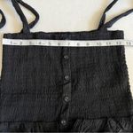 Lost + Wander Aria Heart Cotton smocked Tube top with shoulder ties black small Photo 14