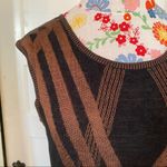 Nic+Zoe  Knit Sweater Top Black Brown Silk Blend Sleeveless Size M Photo 1