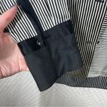 Rag and Bone Rag‎ & Bone Black White Striped Silk Button Down Top Photo 4