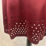 Mossimo Supply Co Burgundy wine laser cutout aline dress size medium Photo 2