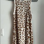 EXPRESS  Women’s Leopard Print Ribbed Knit Maxi Dress Size M Photo 3