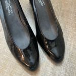Stuart Weitzman  Black Patent Leather Pumps Women’s 8 Block Heel Career Luxury Photo 2
