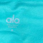 Alo Yoga  Goddess Ribbed Leggings Turquoise and Gray Size Small Photo 4