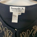 Joseph A Embellished Beaded Black Sweater Sz Medium Photo 7