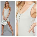 Guess Ribbed Mini Tank Dress in salvia sage Size XL extra large soft green Photo 4