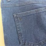 Betabrand Straight Leg Four Pocket Yoga Denim Pull On Jeans: Dark Indigo Blue Photo 9