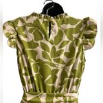 SheIn Green Leaf Print Long Dress  Sz M Photo 3