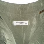 Equipment Silk Olive Green Sleeveless Shirt Mini Dress MEDIUM Photo 3