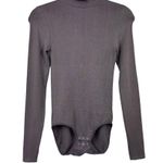 YUMMIE Revolve Madelyn mock neck long sleeve shaping bodysuit Dusty Mink S/M Tan Size undefined Photo 3