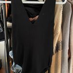 Black Ribbed Bodysuit Size M Photo 0