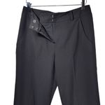 Sandro Sportswear Relaxed Fit High Waisted Cropped Trousers in Black Photo 2