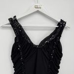 Wishes Wishes *Fair Reworked* Y2k Black Sequin Formal Dress Size Medium Photo 1