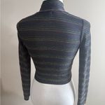 Amante clothing Striped Long Sleeve Turtleneck Top size small Black Photo 9