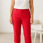 Chadwick's Real Comfort by Chadwick’s Red Women's Capri Pants. 100% Cotton. Size 14 Photo 0