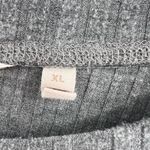Soft Surroundings  Grey Ribbed Top Size‎ XL Photo 3